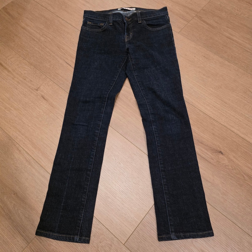 J Brand Stone Dark Wash Straight Leg Jeans Indigo Blue Size 26 Made in USA